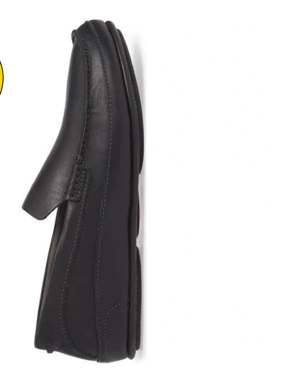 OluKai Men’s Kulana Slip-On leather Loafer — Black